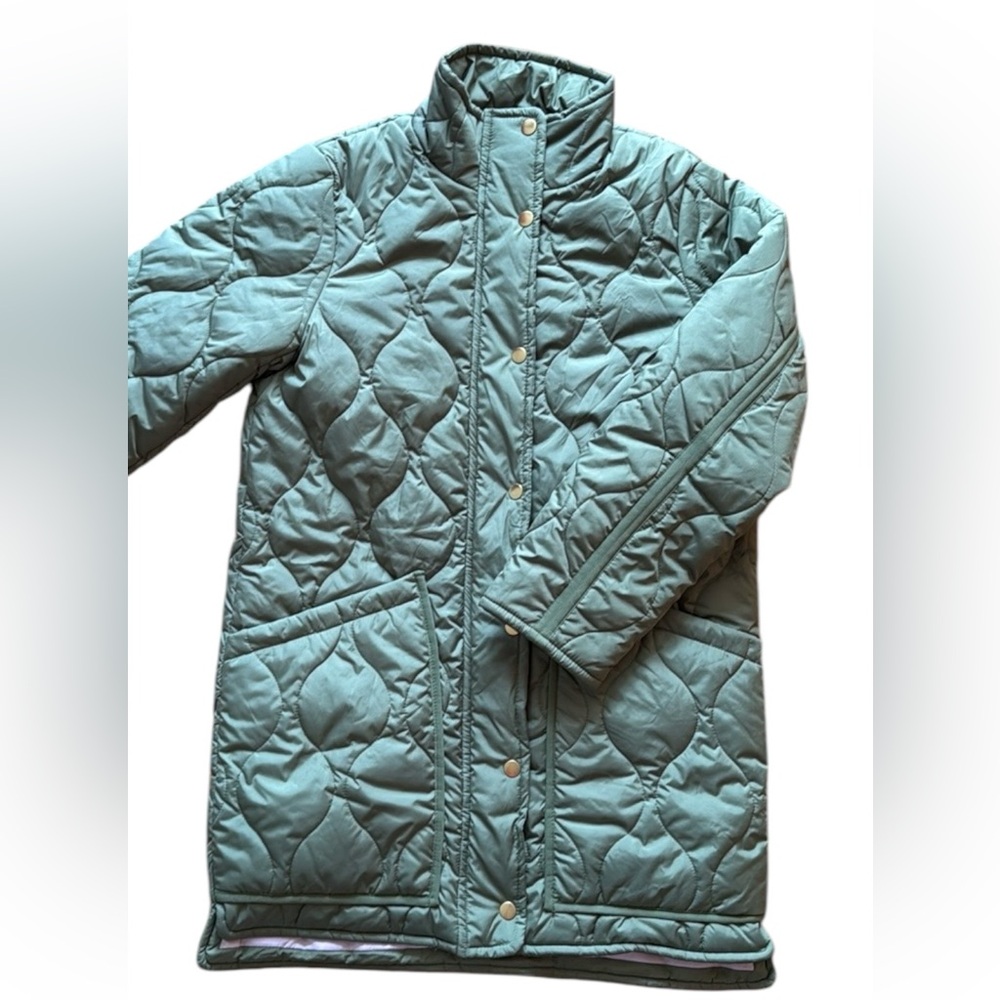 J Crew Green Signature Puffer Coat size XSmall